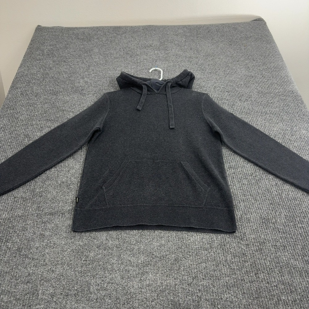 Superdry Studios Hoodie Womens US 6 Gray Cotton Knit Pullover Casual Streetwear